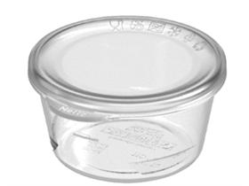 DRESSINGBECHER MIT DECKEL  Dressingbecher, 100 ml, Ø 75 x 40 mm