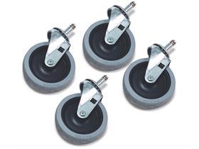 NUMATIC SERVICEWAGEN-ZUBEH&Ouml;R  Lenkrollen 100 mm, grau