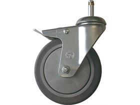 NUMATIC ERSATZTEILE  Lenkrolle mit Bremse 125 mm, grau