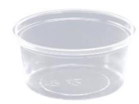 SAUCENBECHER  80 ml klar, rund ø 70.3 mm, H: 40 mm