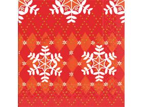 SERVIETTEN TISSUE  40 x 40 cm, "MONIK", rot