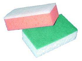 VILEDA SCHWÄMME  15 x 9 x 4.5 cm, orange/weiss