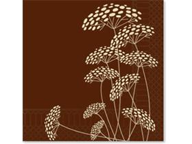 SERVIETTEN FATO MIT MOTIV  40 x 40 cm, 1/4 Falz, "THAI" mocca - Scheitlin Papier SERVIETTEN FATO MIT MOTIV  40 x 40 cm, 1/4 Falz, "THAI" mocca