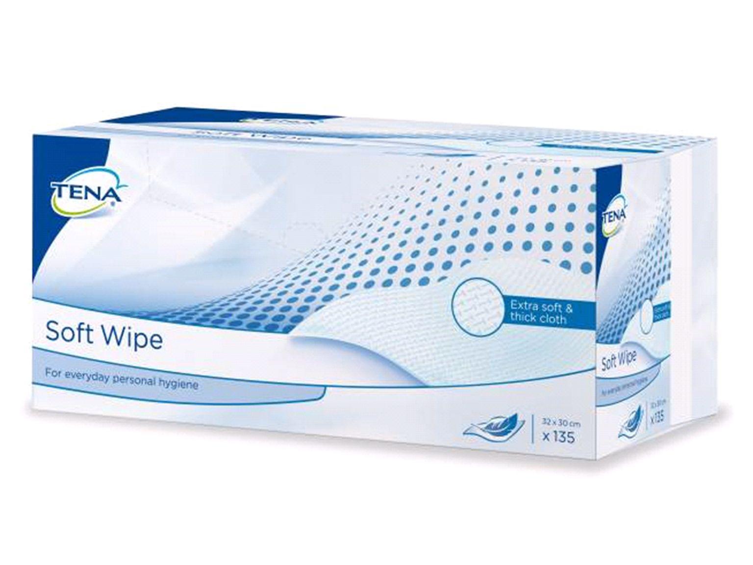 TENA PFLEGEPRODUKTE  Reinigungstücher Soft Wipe, 19x30 cm