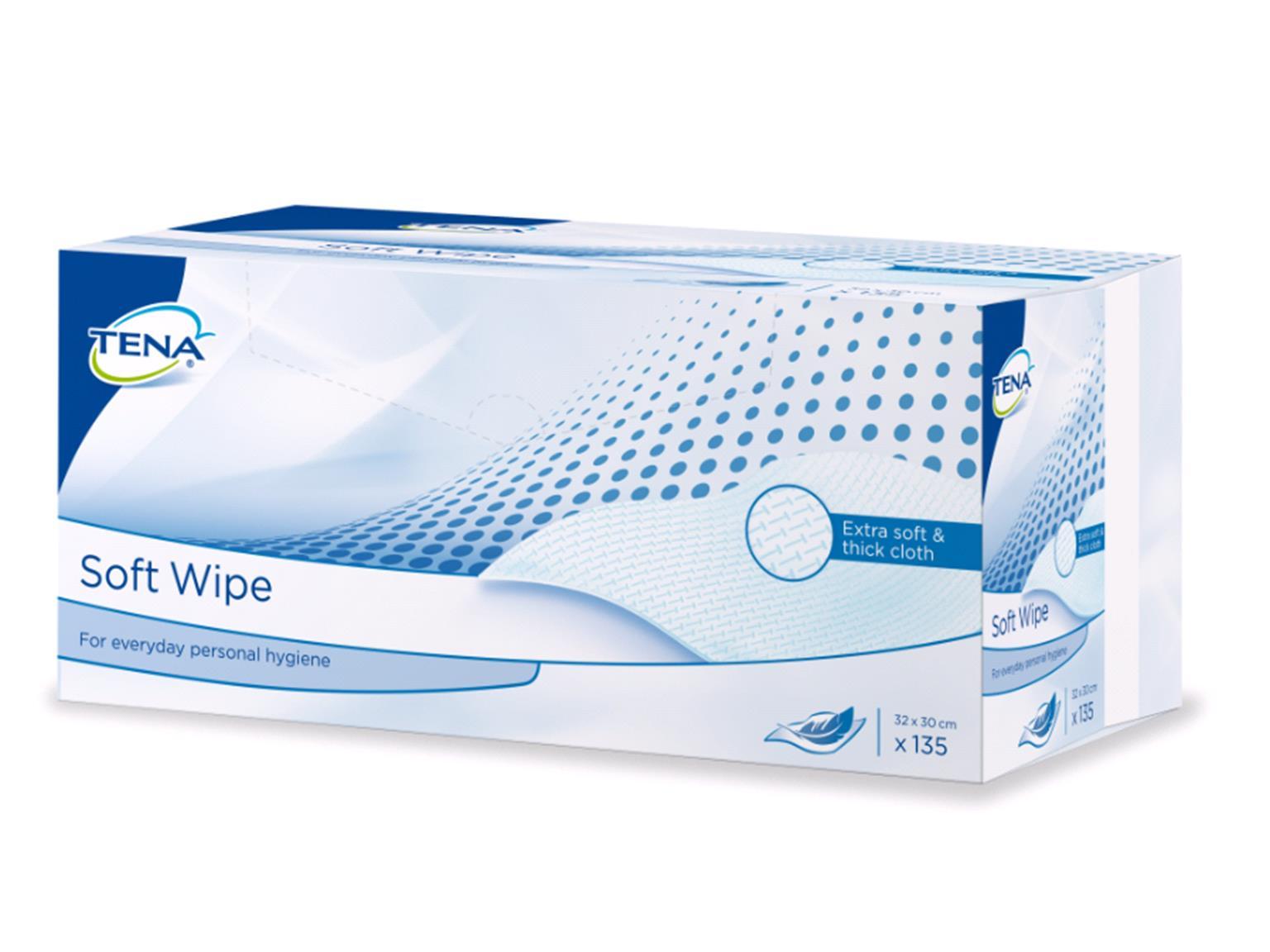 TENA PFLEGEPRODUKTE  Reinigungstücher Soft Wipe, 30x32 cm