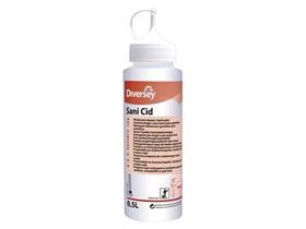 DIVERSEY  HILFSMITTEL  Taski Sani Cid, 0,5L Flasche (leer) - Scheitlin Papier DIVERSEY  HILFSMITTEL  Taski Sani Cid, 0,5L Flasche (leer)
