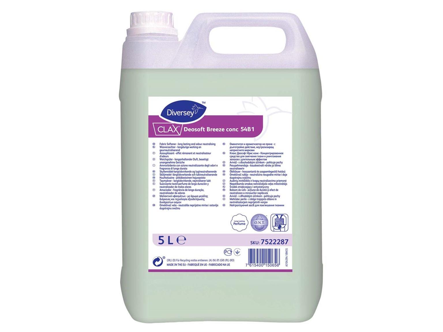 DIVERSEY WASCHMITTEL  Clax Deosoft Breeze conc, 2x5 Liter