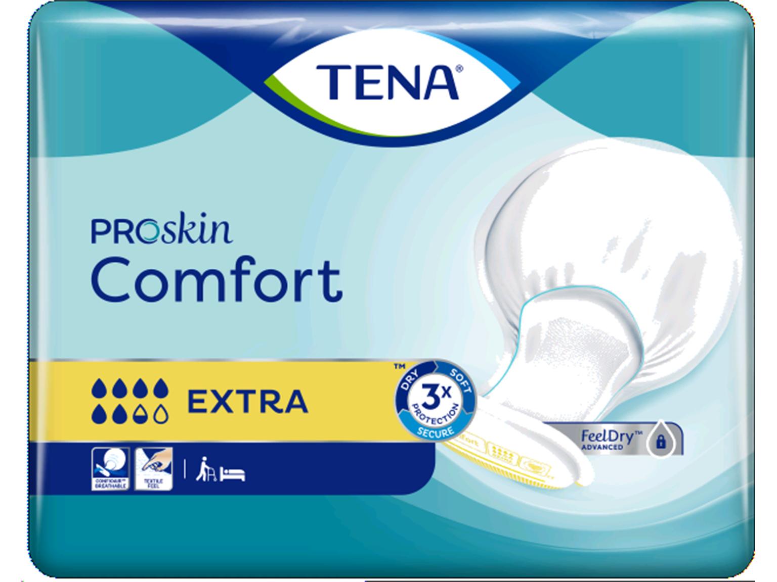 TENA EINLAGEN  Comfort Extra, 1900 ml, 63 x 35.5 cm