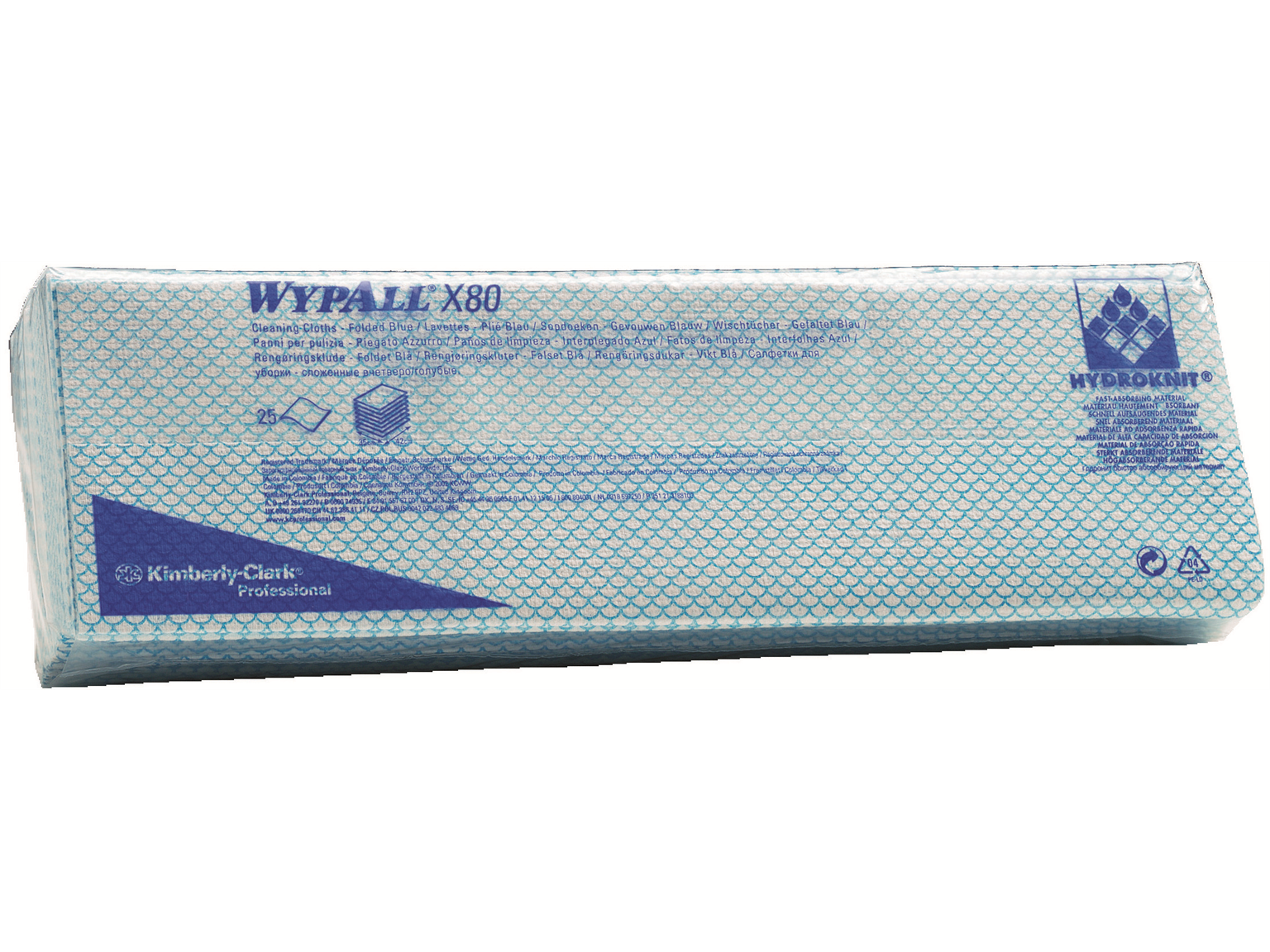 PUTZTUECHER HYDROKNIT MATERIAL  Wypall X80 Wischtucher 35 x 42 cm blau