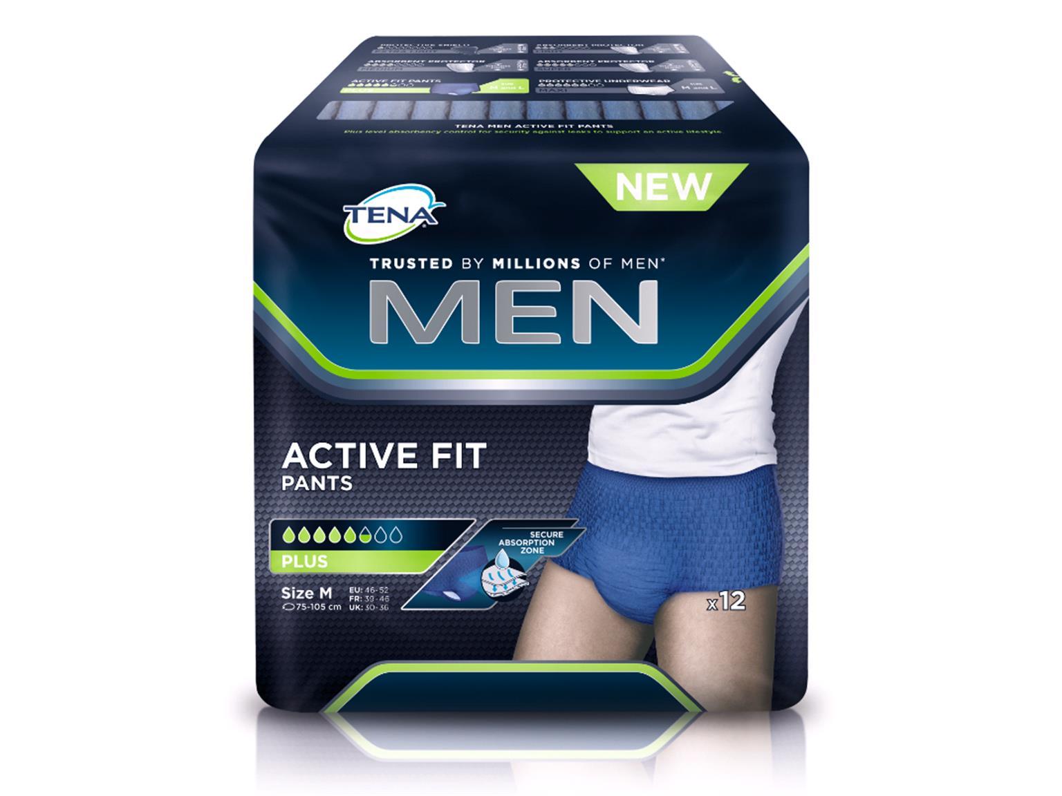 TENA EINLAGEN  Men Active Fit Pants Plus M