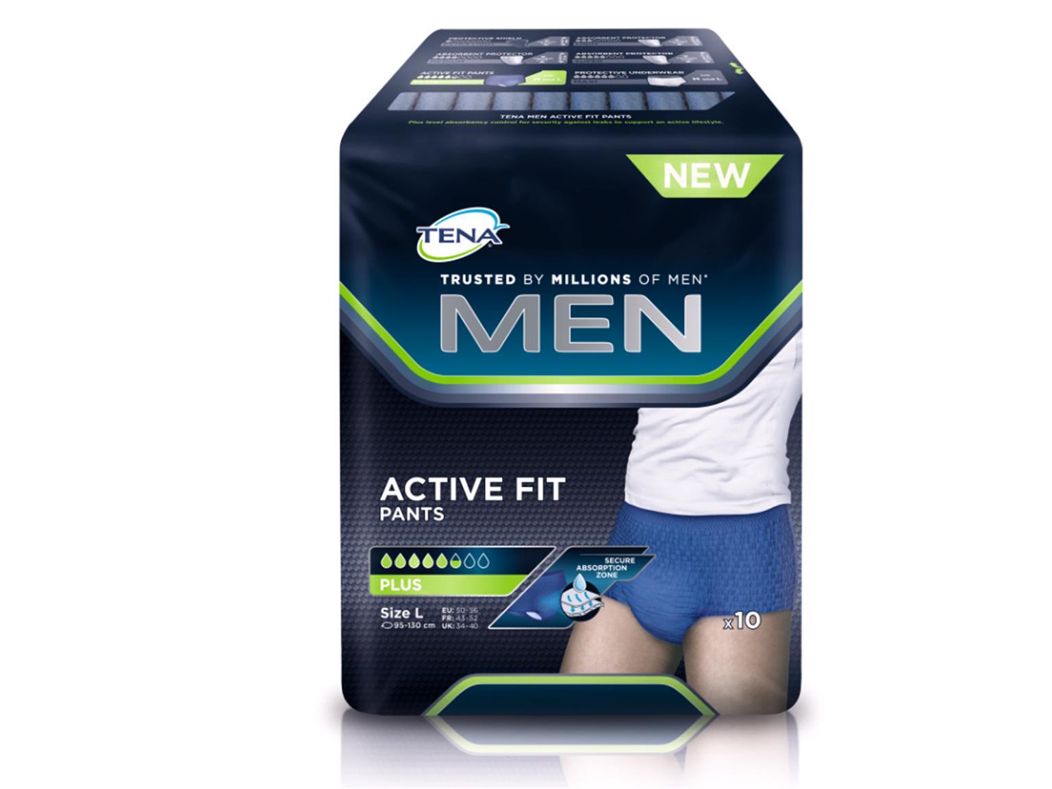 TENA EINLAGEN  Men Active Fit Pants Plus L/XL