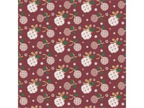 TISCHDECKEN AIRLAID MIT MOTIV  "SÖREN", 80 x 80 cm, bordeaux-gold