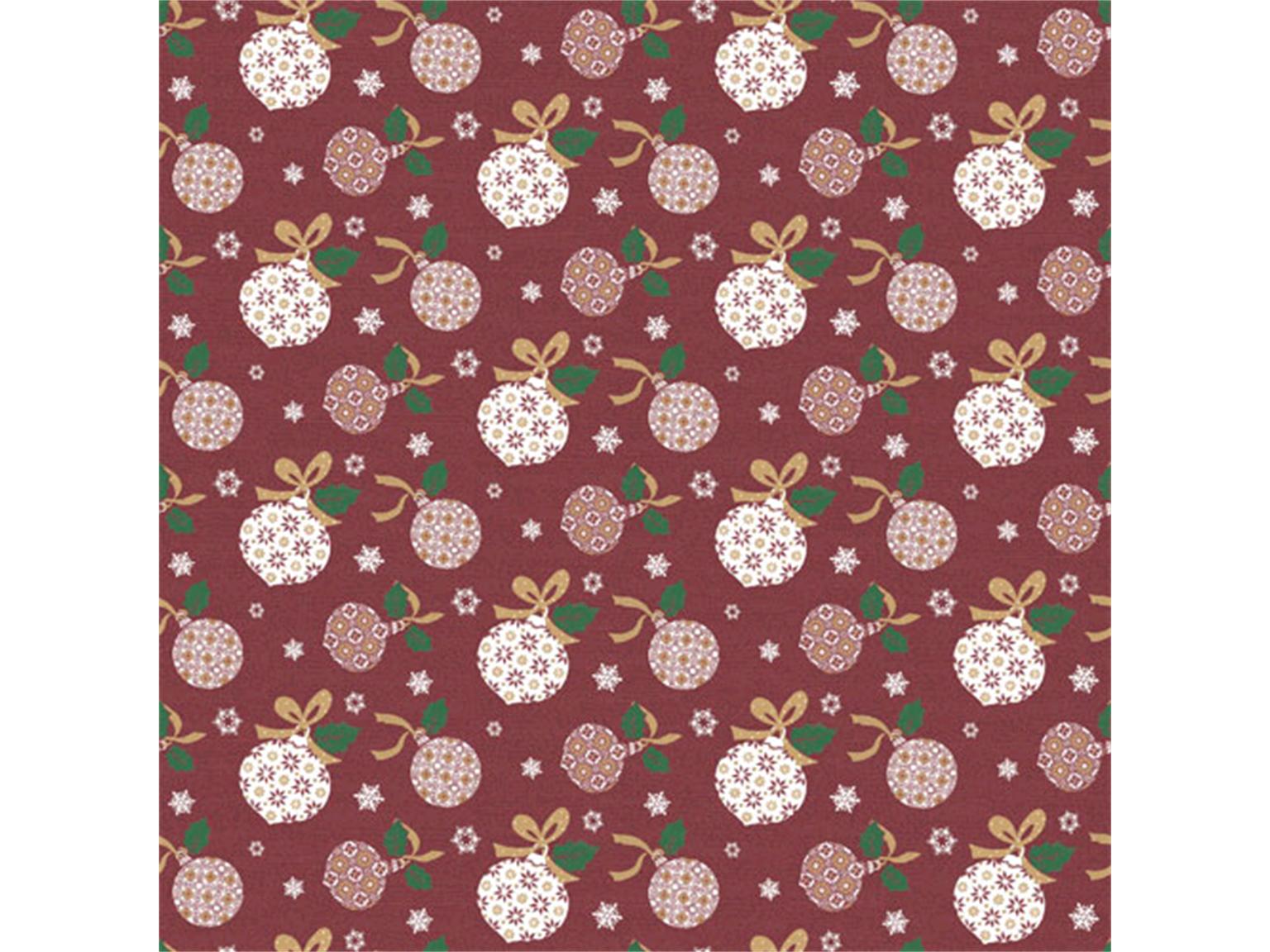 TISCHDECKEN AIRLAID MIT MOTIV  "SÖREN", 80 x 80 cm, bordeaux-gold