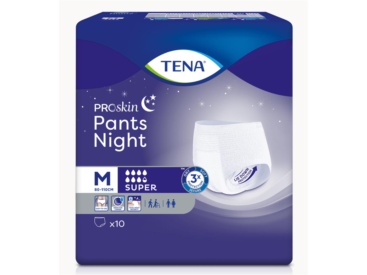 TENA EINLAGEN  Pants Night Super, M, 80 bis 110 cm