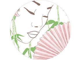 TASSENUNTERSETZER TISSUE+FOLIE  &oslash; 105 mm, Tissue + Folie, ASIA