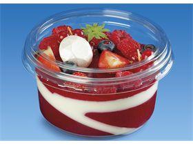 FEINKOSTBECHER  250 ml, rund, PET/rPET, transparent - Scheitlin Papier FEINKOSTBECHER  250 ml, rund, PET/rPET, transparent