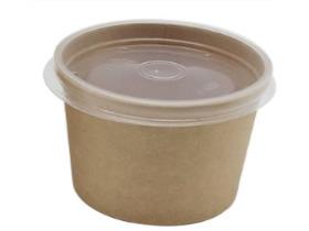 RUNDBECHER KARTON  braun, 235 ml, ø 96 mm, H: 60 mm, PE