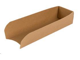HOT DOG BOX  23 x 7.5 x 5 cm, braun, PE-beschichtet