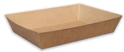 FOOD TRAY BRAUN  Kraft braun, 200 x 148 x 40 mm