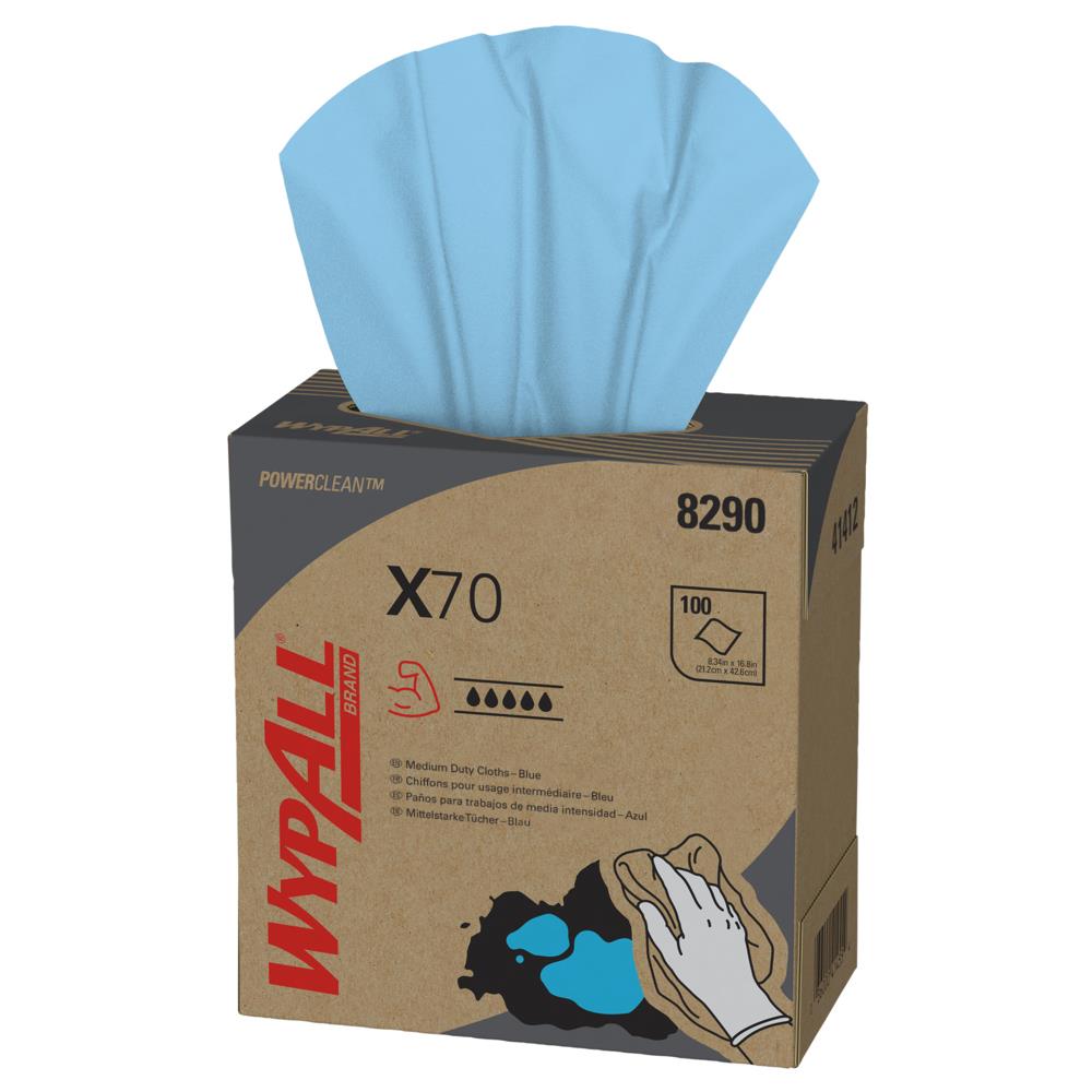 PUTZTUECHER 1-LAGIG  WypallX70 Wischtuecher blau 42.6x23.10cm