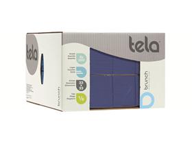 SERVIETTEN TELA  33x33 cm,2-lagig,1/8 Kopffalz,dunkelblau - Scheitlin Papier SERVIETTEN TELA  33x33 cm,2-lagig,1/8 Kopffalz,dunkelblau