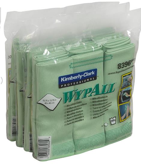 PUTZTUECHER MICROFASER MATERIAL  Wypall Wischtuecher 40 x 40 cm grün