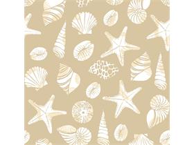 SERVIETTEN AIRLAID  40 x 40 cm, 1/4 Falz, Airlaid, BEACH