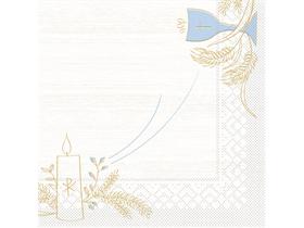 SERVIETTEN TISSUE  33 x 33 cm, 1/4 Falz, Tissue, KOMMUNION