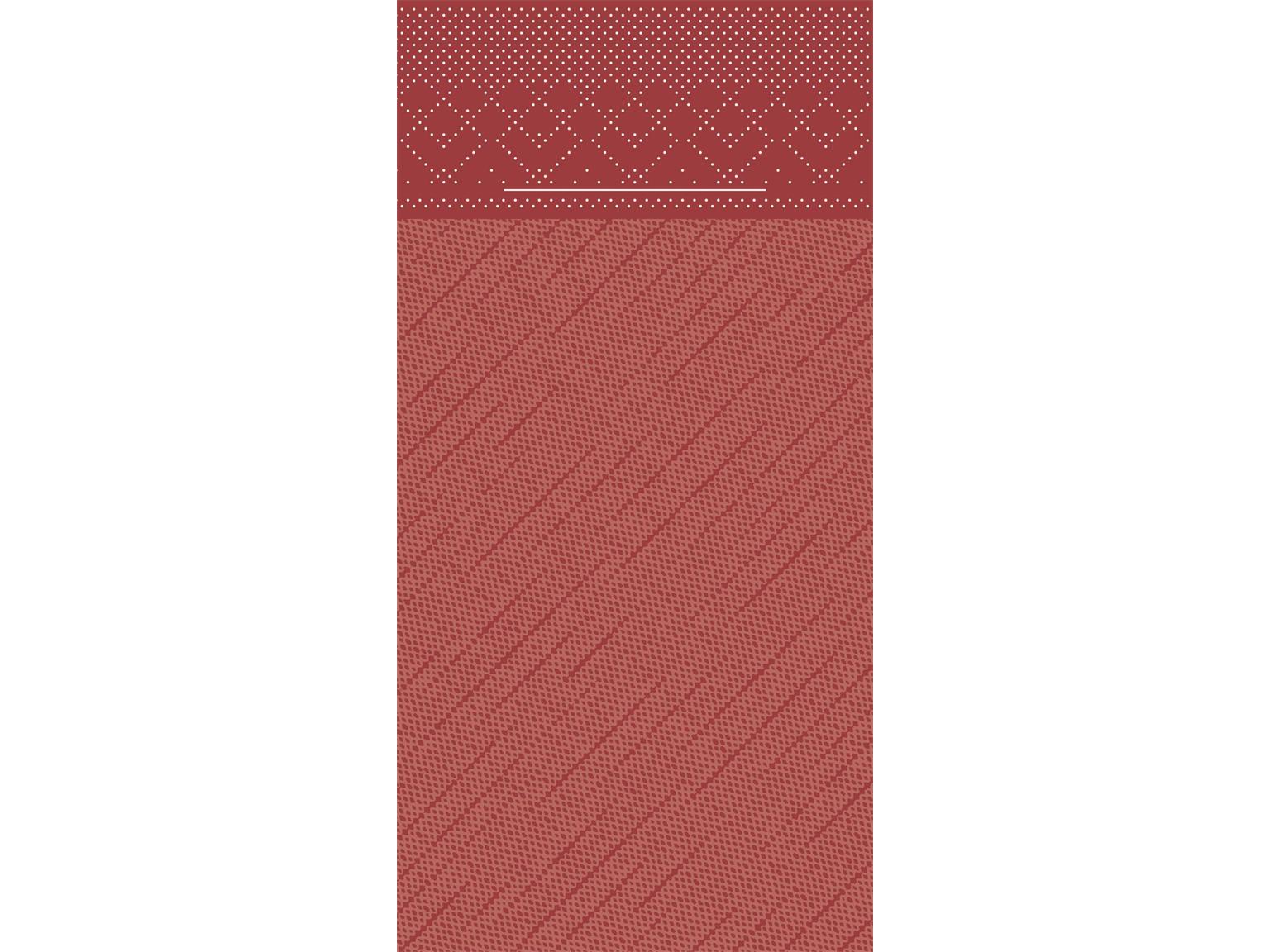 BESTECKTASCHE 4-LAGIG  40 x 40 cm, 1/8 Falz, Tissue-Deluxe