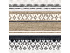 SERVIETTEN AIRLAID  40 x 40 cm, "LAGOS" beige/blau
