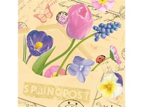 SERVIETTEN AIRLAID  40 x 40 cm, 1/4 Falz, Airlaid, SPRING