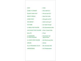 BESTECKSERVIETTEN AIRLAID  40 x 40 cm, "IL GUSTO ITALIANO" weiss