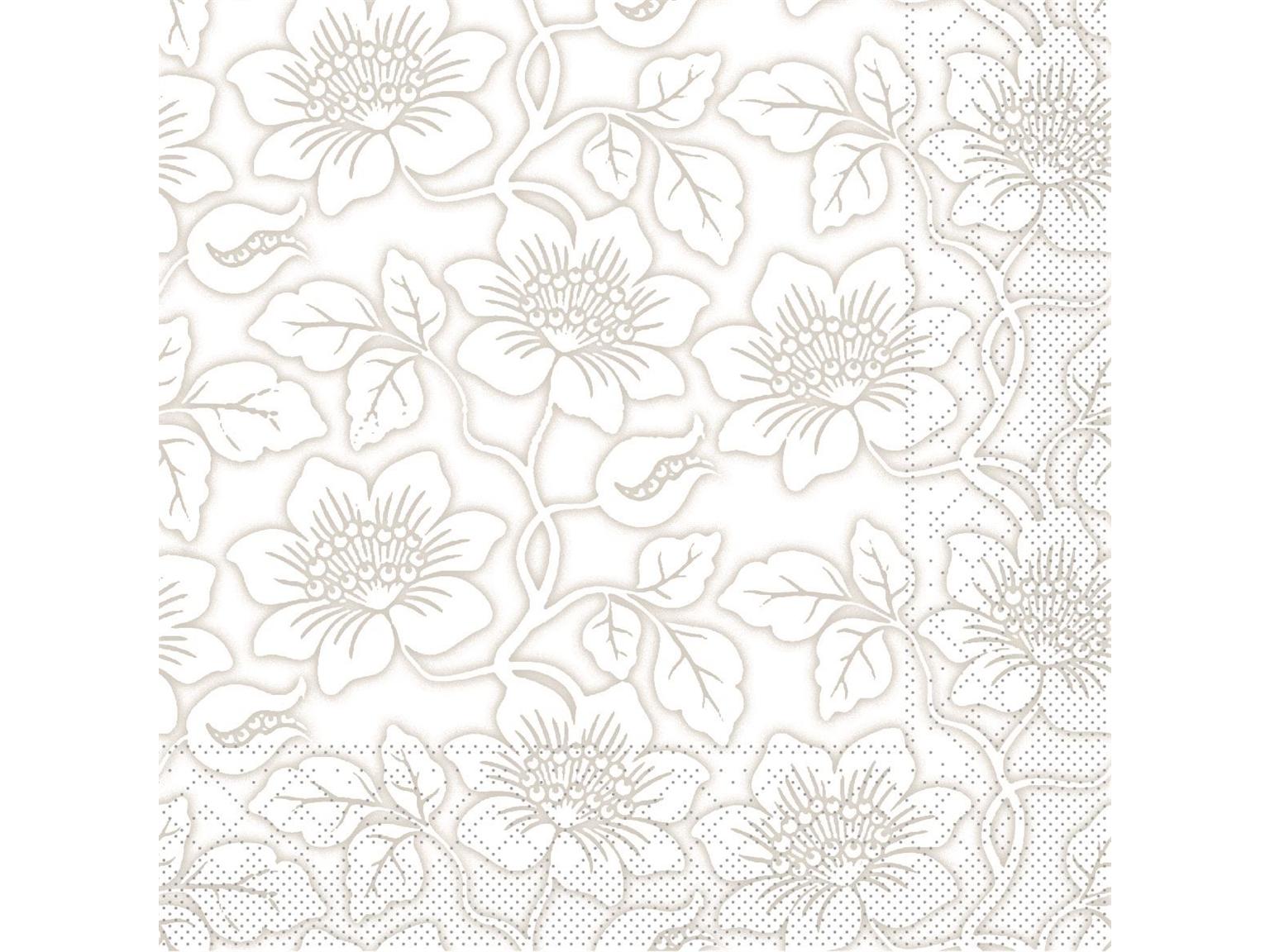 SERVIETTEN TISSUE  33 x 33 cm, 1/4 Falz, Tissue, HEDDA