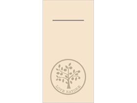 BESTECKSERVIETTEN AIRLAID  40 x 40 cm, 1/8 Falz, Airlaid, NATURE