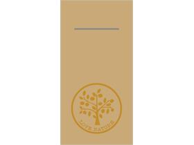 BESTECKSERVIETTEN AIRLAID  40 x 40 cm, 1/8 Falz, Airlaid, NATURE