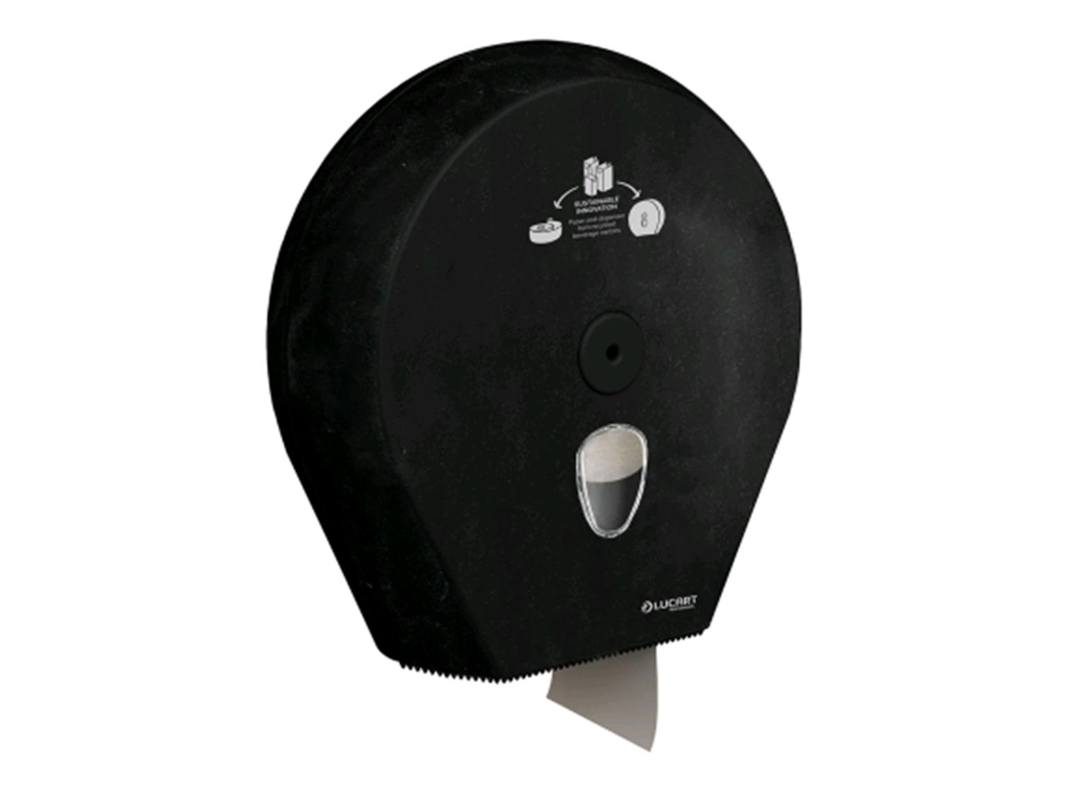 TOILETTENPAPIERSPENDER ECONATURAL JUMBO  335x335x128mm, schwarz, max. ø 290 mm