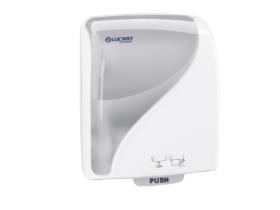 HANDTUCHROLLENSPENDER IDENTITY NO TOUCH  381x290x223 mm, weiss, 1-Roll-Spender - Scheitlin Papier HANDTUCHROLLENSPENDER IDENTITY NO TOUCH  381x290x223 mm, weiss, 1-Roll-Spender