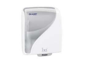 HANDTUCHROLLENSPENDER LUCART  381 x 290 x 223 mm, weiss, Spender - Scheitlin Papier HANDTUCHROLLENSPENDER LUCART  381 x 290 x 223 mm, weiss, Spender