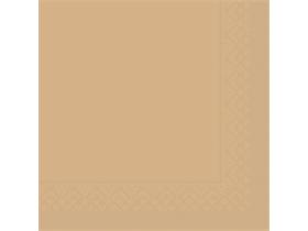 SERVIETTEN TISSUE  25 x 25 cm, 1/4 Falz, Tissue, einfarbig