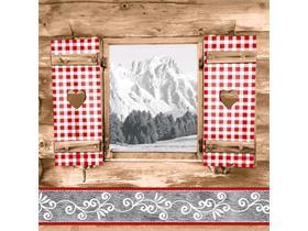 SERVIETTEN AIRLAID  40 x 40 cm, "ALMBLICK"