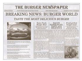 TISCHSET PAPIER  40 x 30 cm, Papier, NEWSPAPER