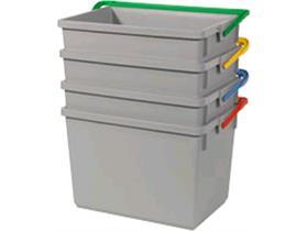 NUMATIC SERVICEWAGEN-ZUBEH&Ouml;R  10-Liter Eimer, grau mit farbcodiertem H