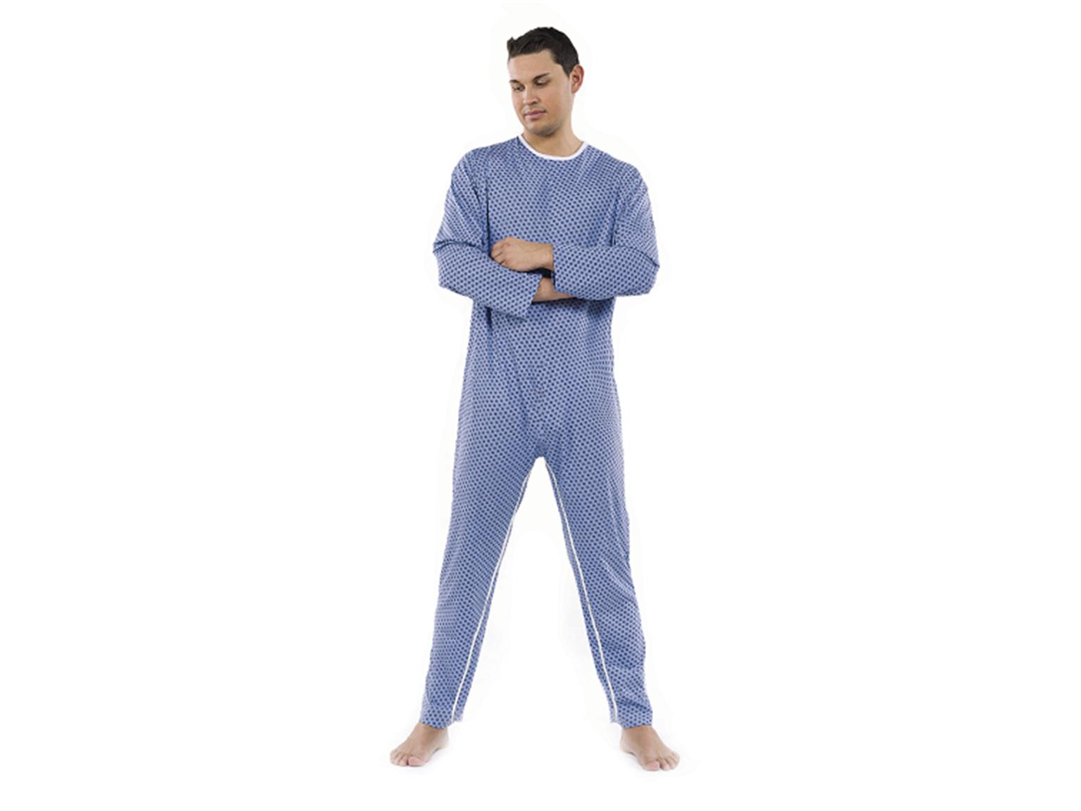 PATIENTENOVERALL LANG  Patientenoverall Herren, blau, Grösse XL