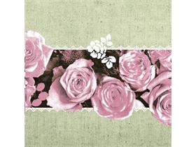 SERVIETTEN AIRLAID  40 x 40 cm, Lovely Roses (rosa) - Scheitlin Papier SERVIETTEN AIRLAID  40 x 40 cm, Lovely Roses (rosa)