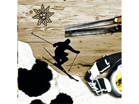 SERVIETTEN AIRLAID  33 x 33 cm, Hüttenzauber