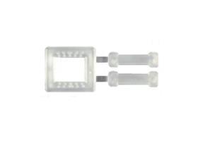 SPANNSCHNALLEN KUNSTSTOFF  16 mm, transparent/weiss - Scheitlin Papier SPANNSCHNALLEN KUNSTSTOFF  16 mm, transparent/weiss