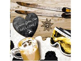 SERVIETTEN TISSUE  24 x 24 cm, Hüttenzauber - Scheitlin Papier SERVIETTEN TISSUE  24 x 24 cm, Hüttenzauber