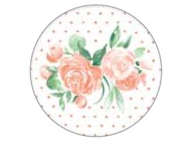 TASSENUNTERSETZER TISSUE  90 mm Durchmesser, Margit (aprikot)