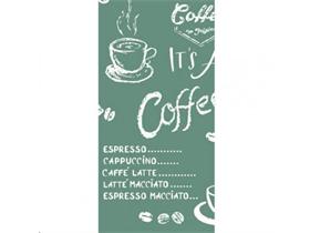 SERVIETTEN AIRLAID  33 x 33 cm, Coffee time (anthrazit)