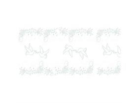 TISCHLAEUFER AIRLAID  40 cm x24 lfm, Hochzeit hellgrau/silber - Scheitlin Papier TISCHLAEUFER AIRLAID  40 cm x24 lfm, Hochzeit hellgrau/silber